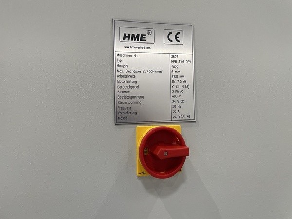 Листогиб с поворотной балкой HME HPB  3106 фото на Industry-Pilot
