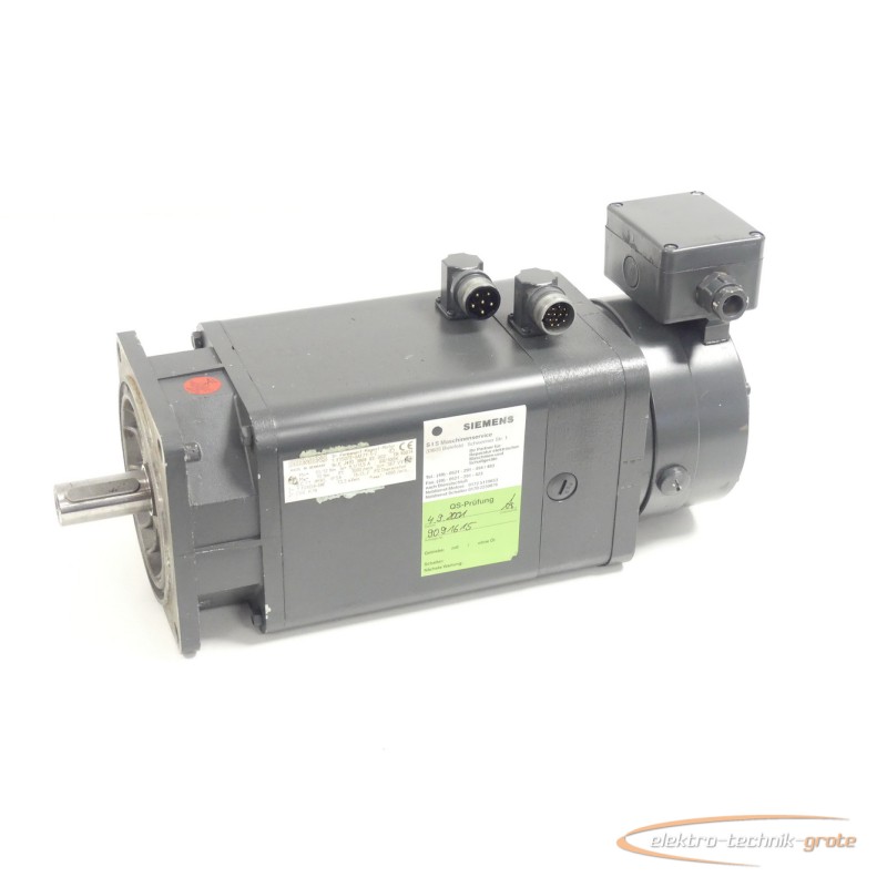 Servomotor Siemens 1FT5072-0AF71-1 - Z SN:EJ493386803002 mit Binder 77 60013A00 Bremse photo on Industry-Pilot