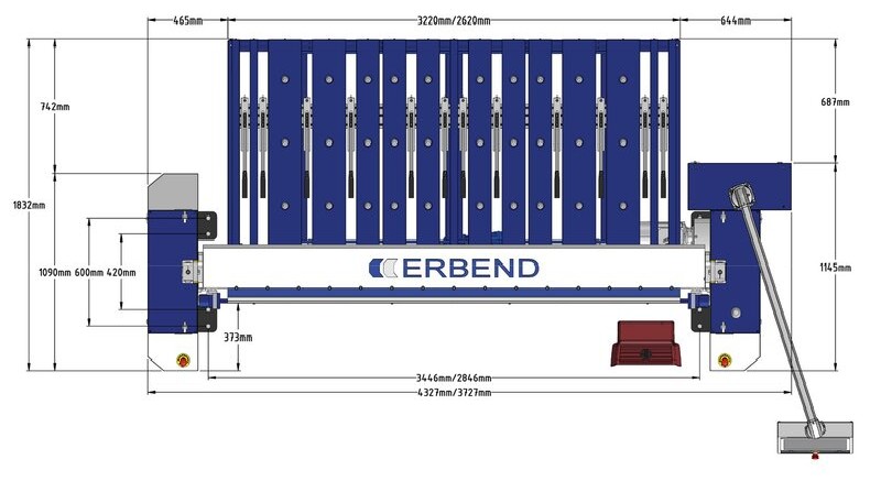 Schwenkbiegemaschine ERBEND MFG 3210 Bilder auf Industry-Pilot