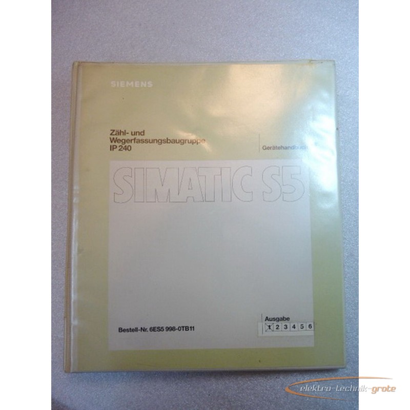 Manual Siemens 6ES5998-0TB11 Handbuch photo on Industry-Pilot