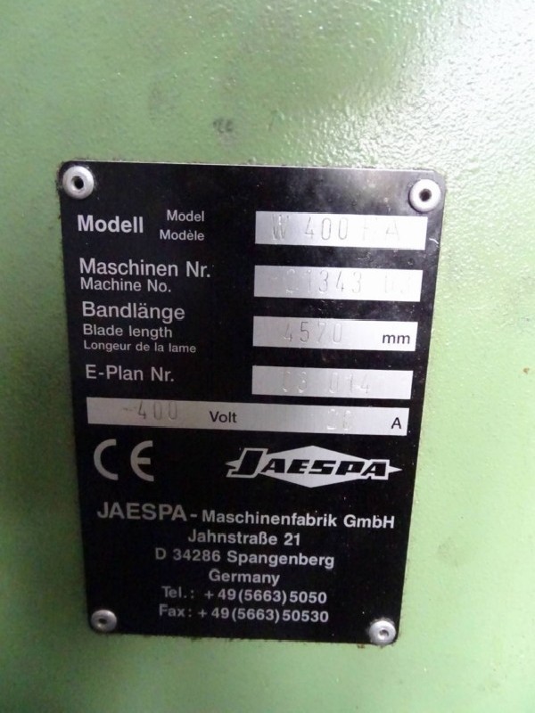 Bandsäge - Automatisch JAESPA W400 HA Bilder auf Industry-Pilot