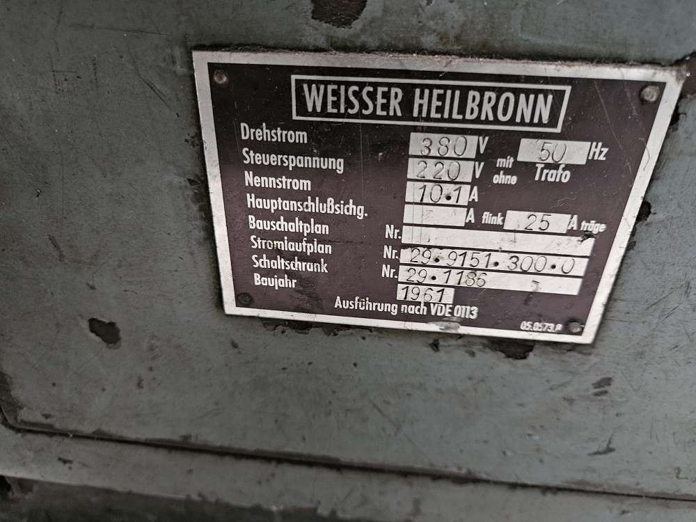 Leit- und Zugspindeldrehmaschine Weisser Heilbronn Junior Bilder auf Industry-Pilot