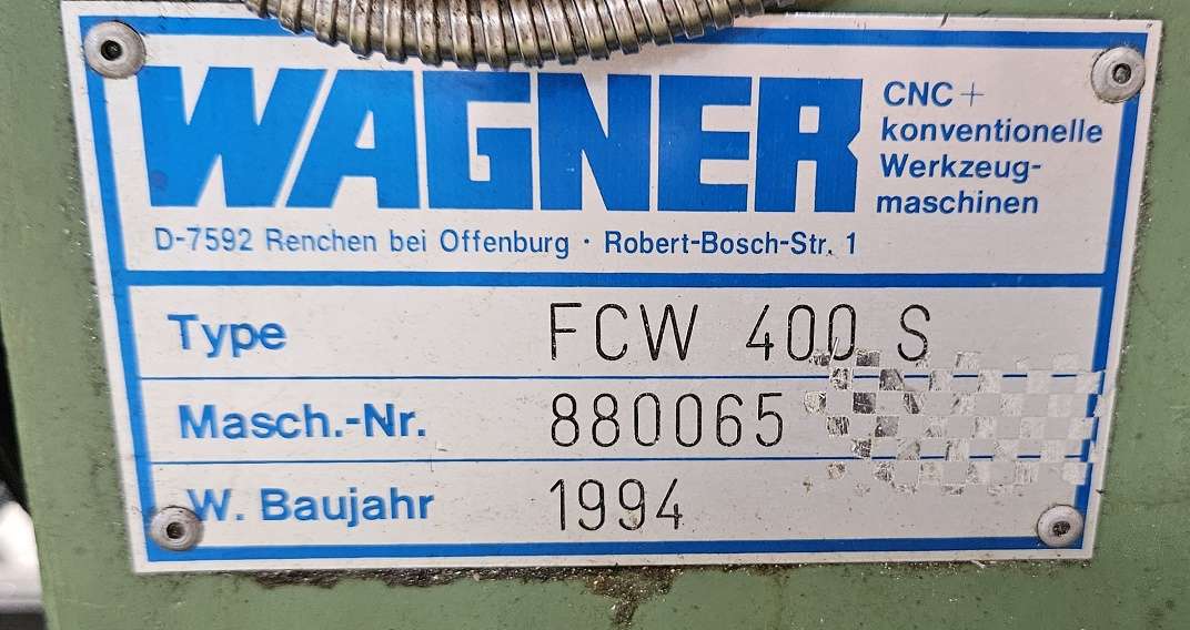 Fräsmaschine - Universal Wagner FCW 400 S Bilder auf Industry-Pilot