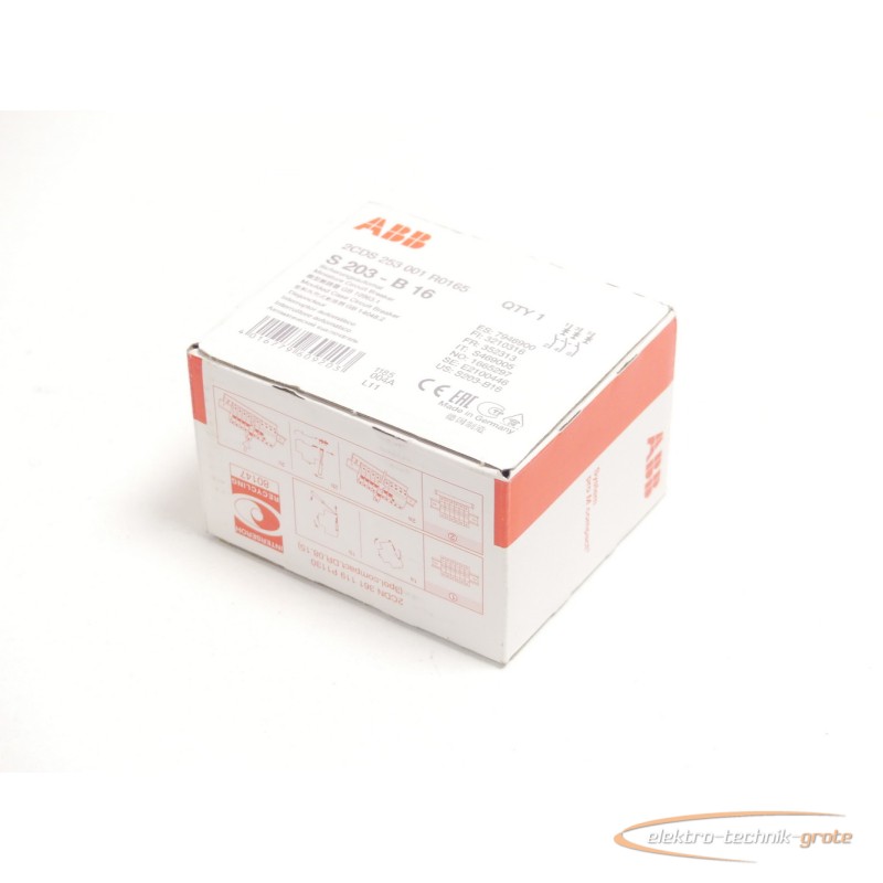 Автоматический выключатель ABB 2CDS 253 001 R0165 / S203-B16 Sicherungsautomat - без эксплуатации! - фото на Industry-Pilot