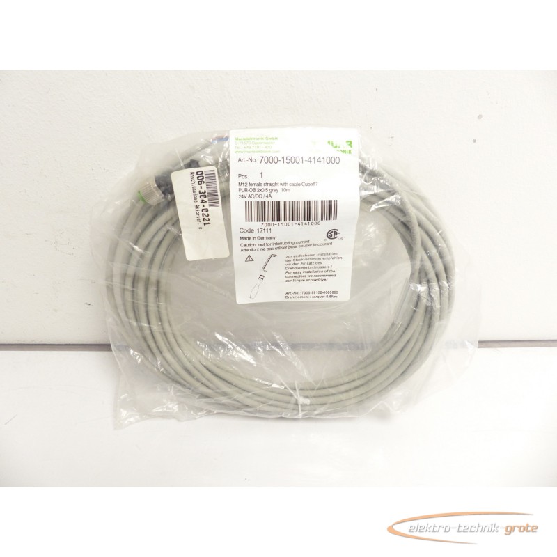 Cable Murr 7000-15001-4141000 Kabel - Länge: 10m / 24V AC - ungebraucht! - photo on Industry-Pilot