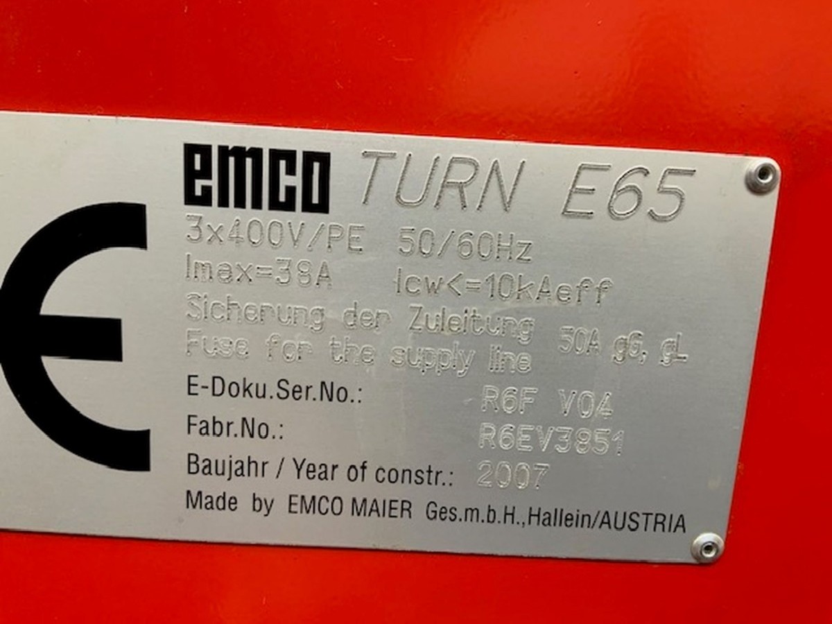 CNC Drehmaschine - Schrägbettmaschine EMCO Turn E65 Bilder auf Industry-Pilot