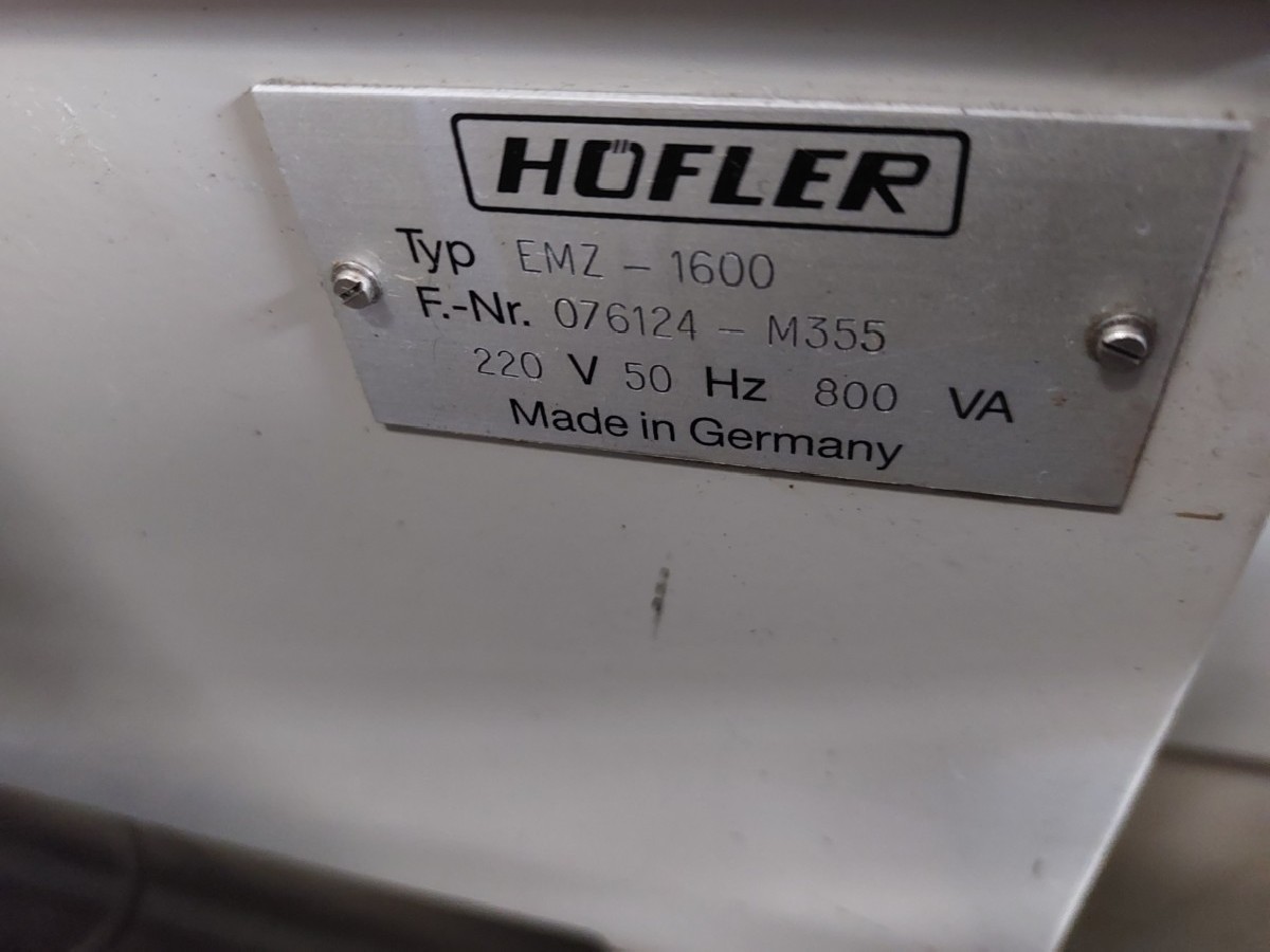 Verzahnungsmeßmaschine HOEFLER EMZ 1600 Bilder auf Industry-Pilot