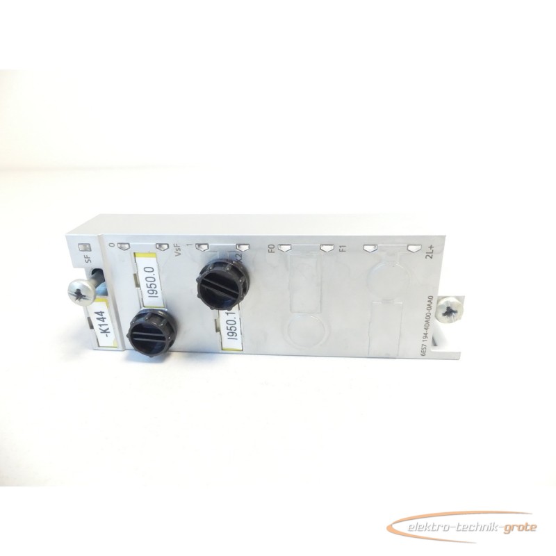  Siemens 6ES7194-4DA00-0AA0 E-Stand 3 ET 200PRO Connecting Module SN: C-F9D37100 Images sur Industry-Pilot