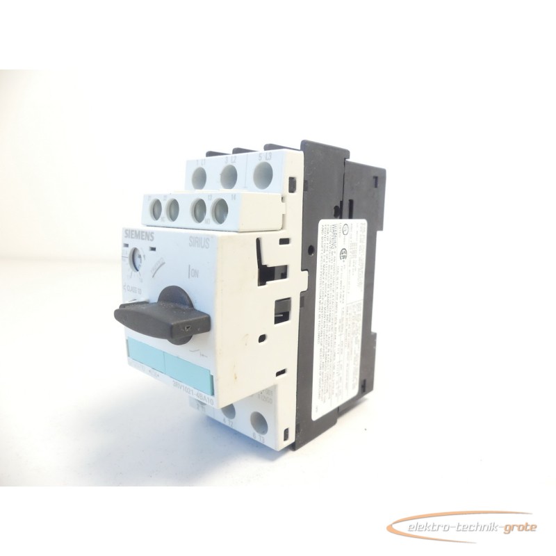 Leistungsschalter Siemens 3RV1021-4BA10 Leistungsschalter E-Stand 6 + 3RV1901-1E Hilfsschalte E-stand 3 Bilder auf Industry-Pilot