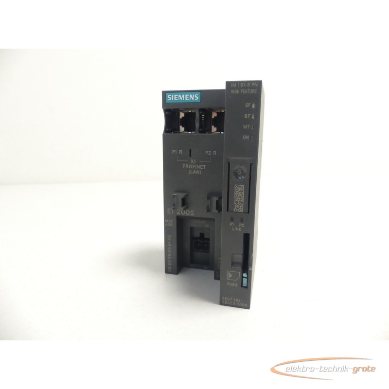 Simatic Siemens 6ES7151-3BA23-0AB0 Simatic S7 C-H7BA5814 E:8 abgebrochene Ecke фото на Industry-Pilot