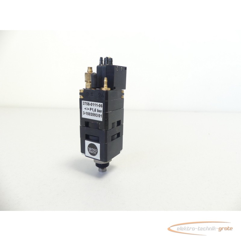 Клапан Elektro / Pneumatisches Ventil Samso Matic 3758-0111-06 P16 bar 3-1502093/01 фото на Industry-Pilot