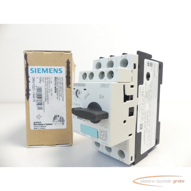 Leistungsschalter Siemens 3RV1021-1AA15 Leistungsschalter -ungebraucht- Bilder auf Industry-Pilot