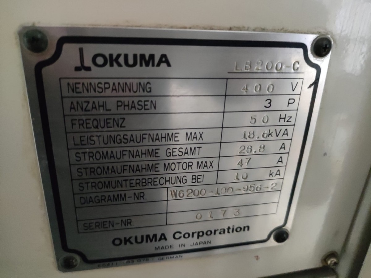 CNC Turning Machine OKUMA LB 200 photo on Industry-Pilot