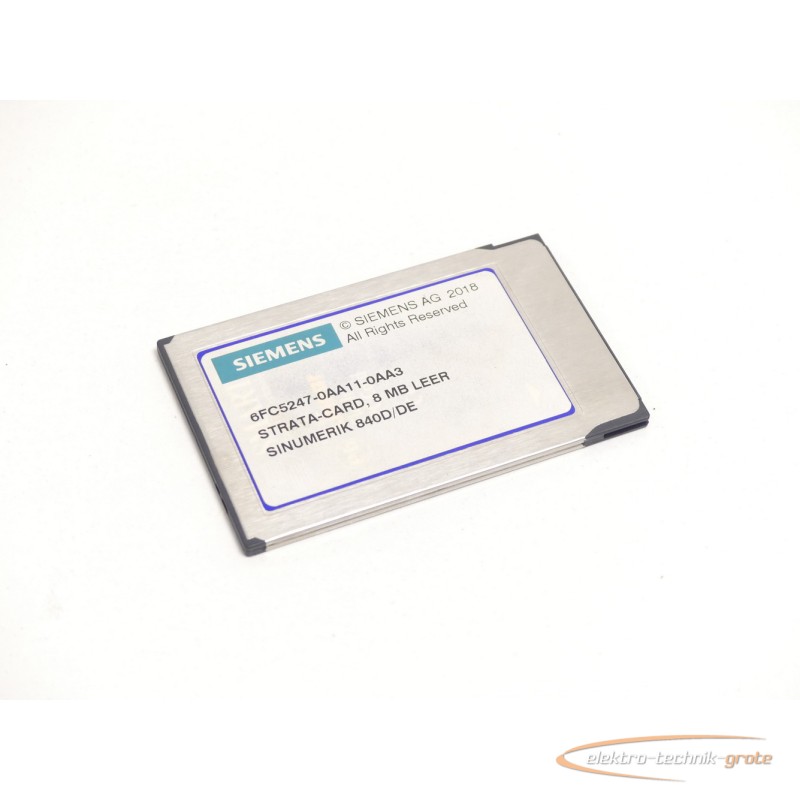  Siemens 6FC5247-0AA11-0AA3 STRATA-CARD 8 MB mit Tumpf NCK V06.18.55 Build 429 Bilder auf Industry-Pilot