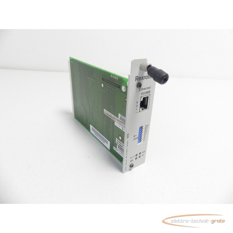 Module Rexroth R911306587-102 Ethernet Card 100MBAUD Modul 100MB SN: 005355036 photo on Industry-Pilot