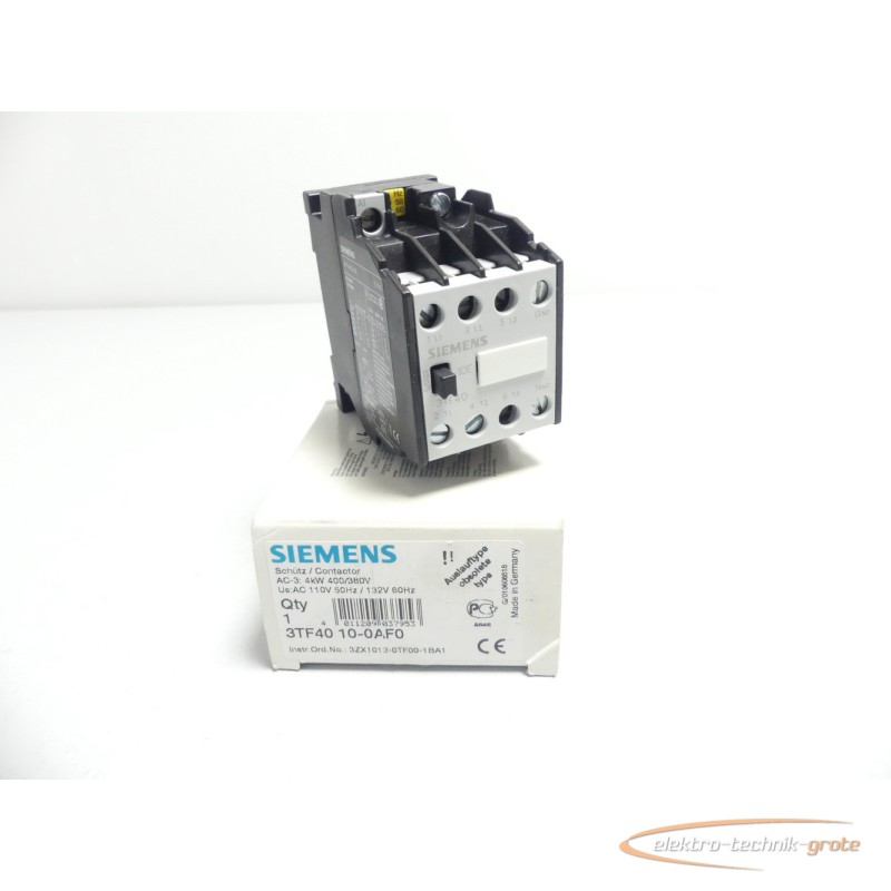  Siemens 3TF4010-0A Schütz/Contactor 4kW 400/380V -ungebraucht- Bilder auf Industry-Pilot