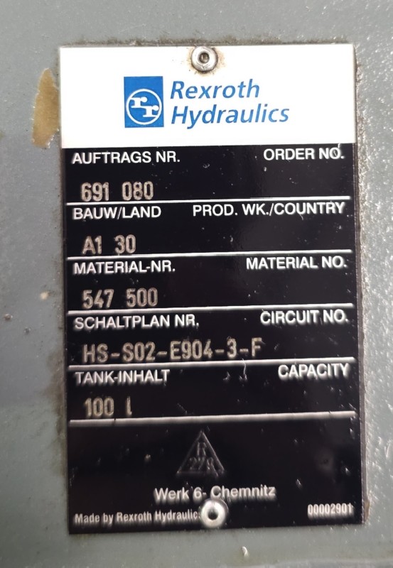 Hydraulic unit REXROTH LFBN/HC110G10Y1.0 photo on Industry-Pilot