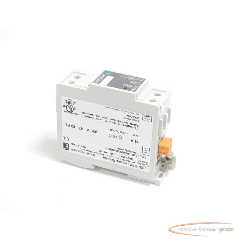  Eurotherm TE10S 16A/480V/LGC/GER/-/-/NOFUSE/-//00 SN:GE24394-1-60-06-03 фото на Industry-Pilot