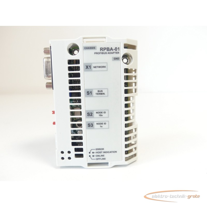 Profibus ABB RPBA-01 Profibus Adapter APPL 2.11 CPI 1.28 Rev: H SN 5500574 photo on Industry-Pilot