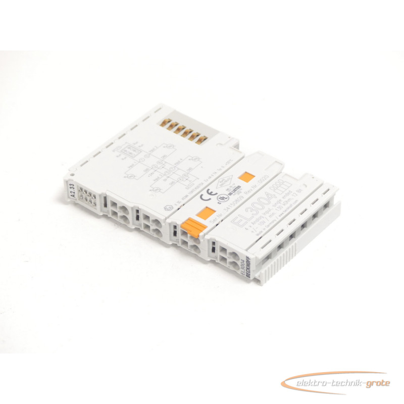  Beckhoff EL3004 EtherCAT-Klemme 4-Kanal-Analog-Eingang Bilder auf Industry-Pilot