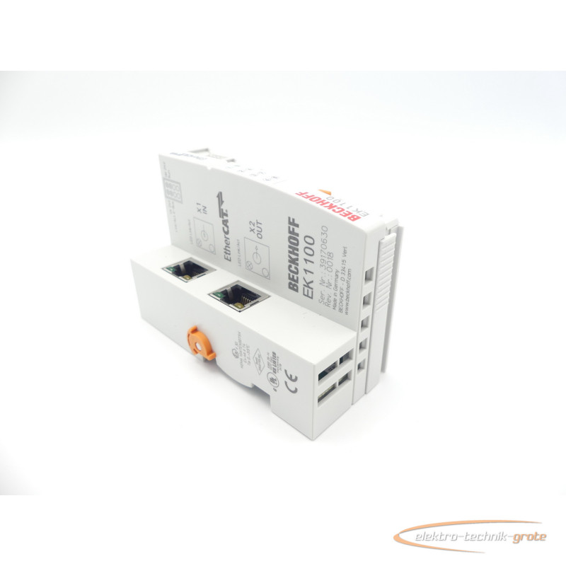  Beckhoff EK1100 EtherCAT-Koppler Rev: 0018 SN: 39170630 Bilder auf Industry-Pilot