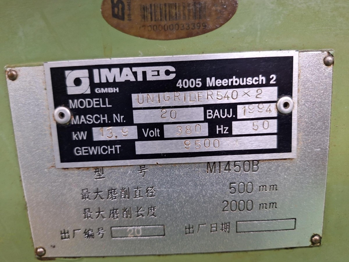 CNC Turning Machine IMATEC Unigrider 540x2 photo on Industry-Pilot
