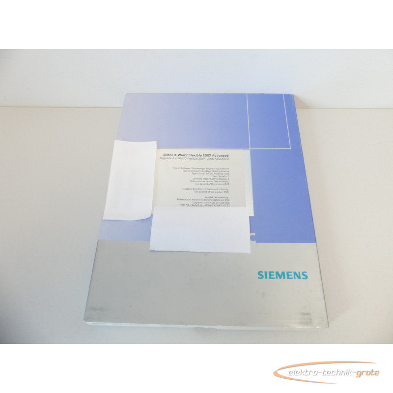  Siemens 6AV6613-0AA51-2CE5 Upgrade for WinCC flexible 2007 Advanced -ungebr.- photo on Industry-Pilot