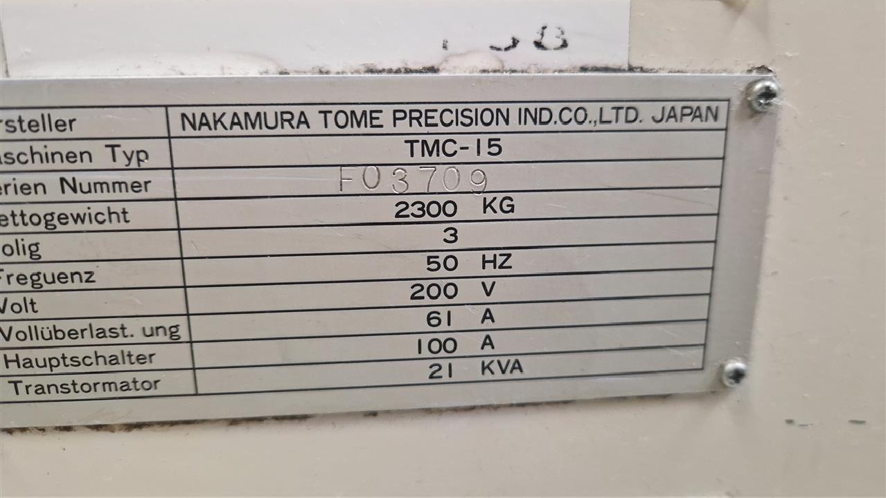 CNC Turning Machine NAKAMURA TMC 15 Subspindle photo on Industry-Pilot