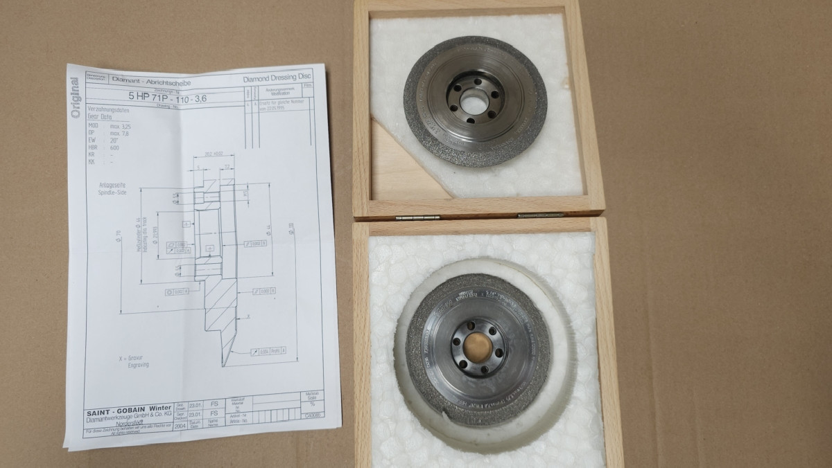 Abrasive wheel WINTER Abrichtscheibe Modul 3,25 photo on Industry-Pilot