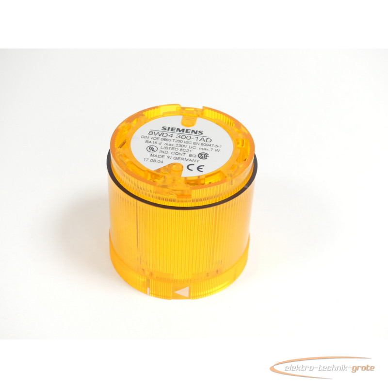  Siemens 8WD4300-1AD Dauerlichtelement orange ohne Leuchtmittel фото на Industry-Pilot