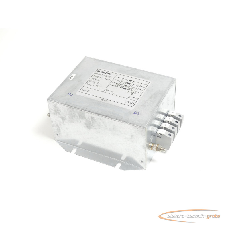 Line filter Siemens B84144-A50-R Netzfilter SN:Z0011 photo on Industry-Pilot