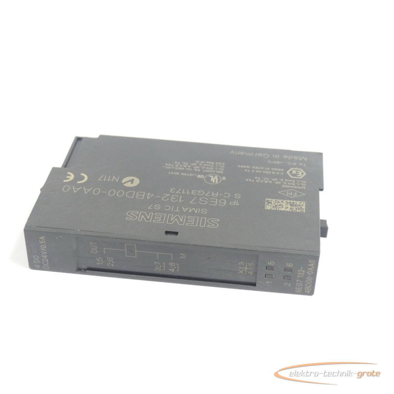 Электронный блок Siemens 6ES7132-4BD00-0AA0 Elektronikmodul E-Stand 2 SN C-R7G31173 фото на Industry-Pilot