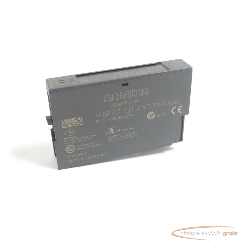 Электронный блок Siemens 6ES7131-4BD00-0AA0 Elektronikmodul E-Stand 4 SN C-R7H16073 фото на Industry-Pilot