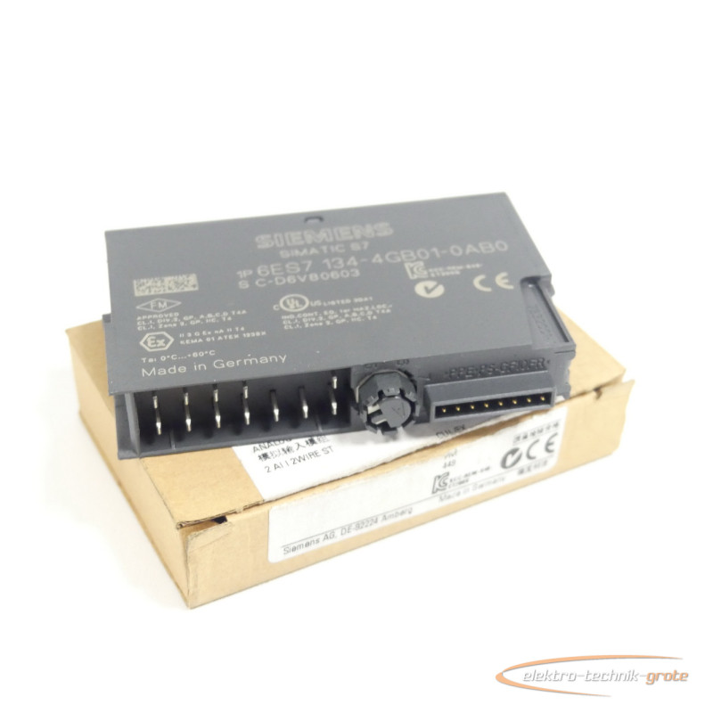  Siemens 6ES7134-4GB01-0AB0 Analog input Module FS 03 SN C-D6V80603 ungebraucht Bilder auf Industry-Pilot