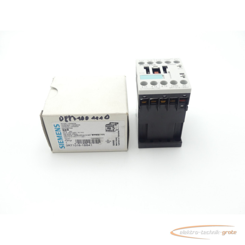 Power contactor Siemens 3RT1016-1BB41 Leistungsschütz E-Stand 05 -ungebraucht- photo on Industry-Pilot