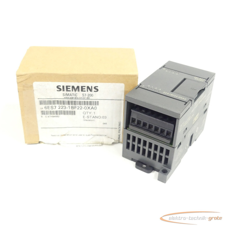  Siemens 6ES7223-1BF22-0XA0 Digitale EM 223 E-Stand 03 SN C-V7H94682 ungebraucht photo on Industry-Pilot