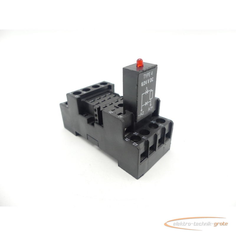  ES 15/4 Relaissockel 172852 / 7A 300VAC + LED Steckmodul TYPE 4 6/24 V DC фото на Industry-Pilot