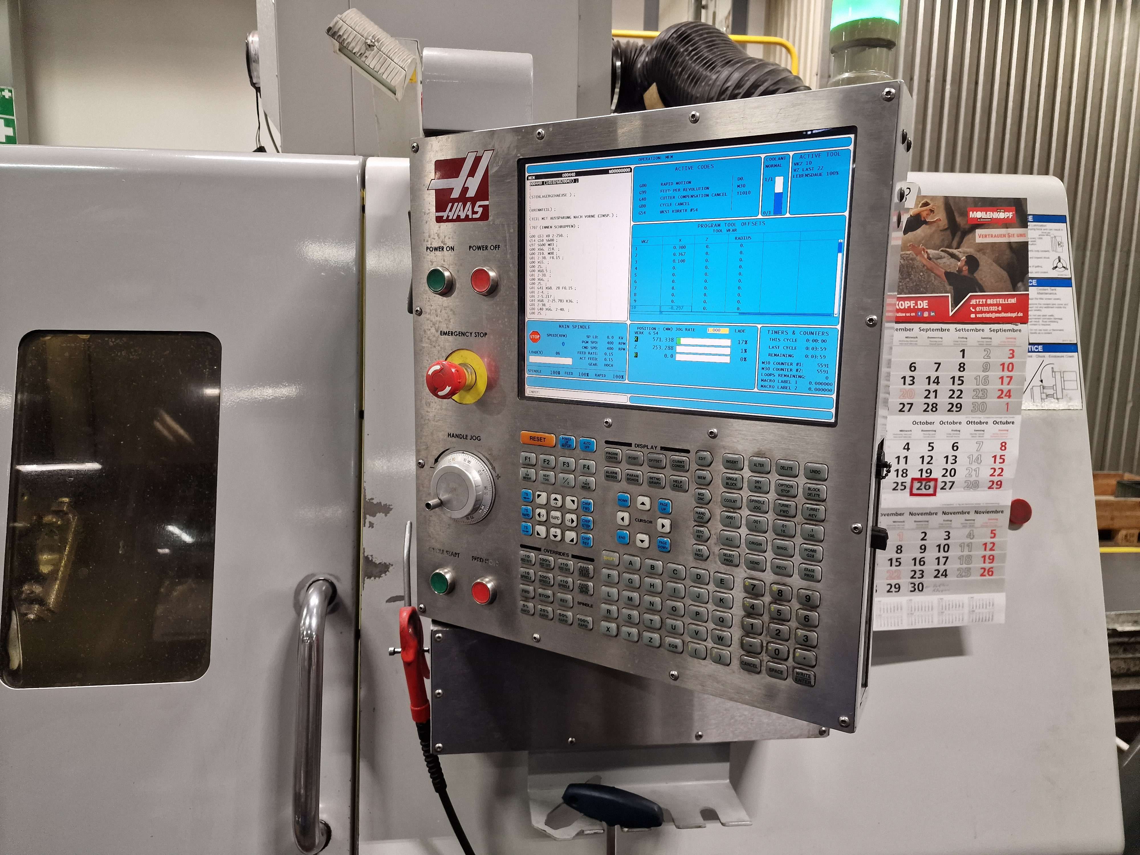 CNC Turning Machine Haas SL 30 TBHE photo on Industry-Pilot