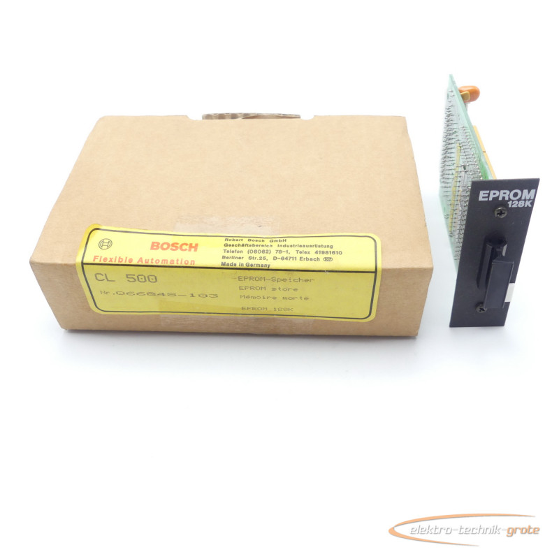 شاشة Bosch Bosch CL 500 Eprom-Speicher 128K 066848-103 / 1070066848-103 SN: 000944662 الصورة على Industry-Pilot