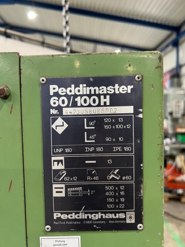 Section Shear - Combined PEDDINGHAUS Peddimaster 60/100 H photo on Industry-Pilot