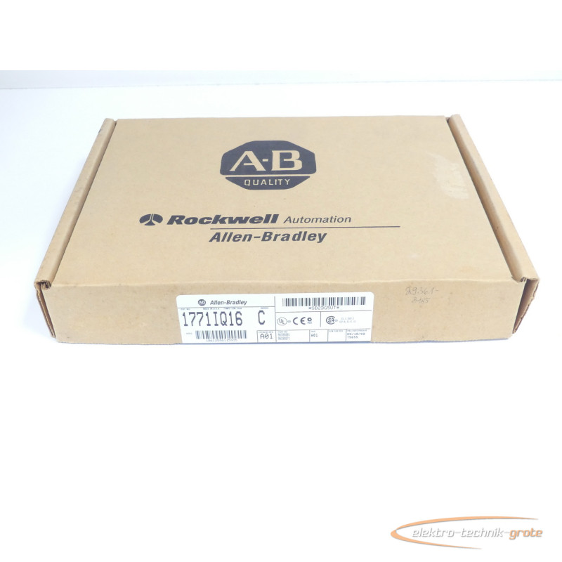 Allen Bradley Allen Bradley Cat.No. 1771 IQ16 Serie C SN SD2DG5UT ungebraucht الصورة على Industry-Pilot