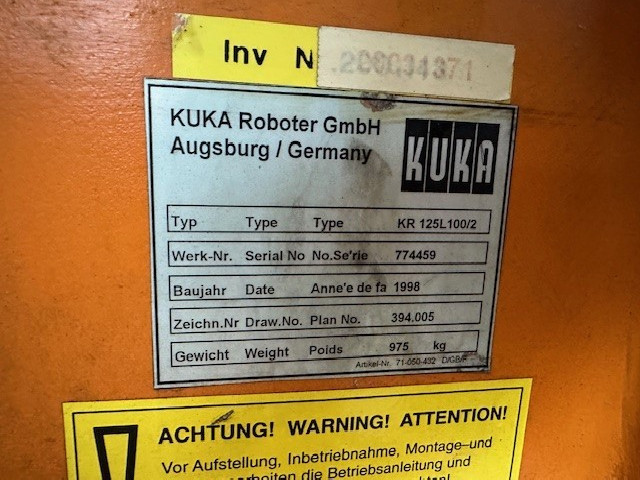 Industrial robot KUKA KR 125 l photo on Industry-Pilot