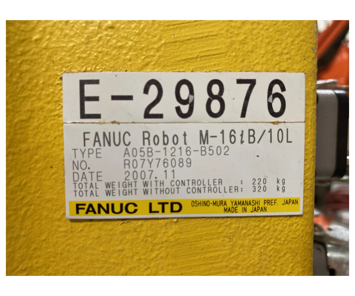 Industrial robot Industrieroboter FANUC M16iB/10L (sn: E-29876) photo on Industry-Pilot