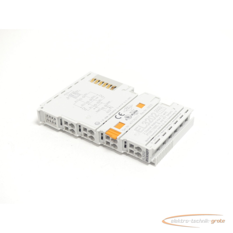  Beckhoff EL3202 EtherCAT-Klemme 2-Kanal-Analog-Eingang Rev: 0022 SN:47170711 фото на Industry-Pilot