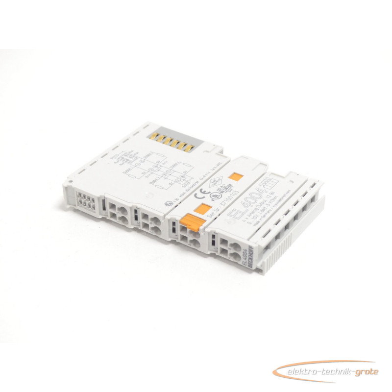  Beckhoff EL4004 EtherCAT-Klemme 4-Kanal-Analog-Ausgang SN:37100103 фото на Industry-Pilot