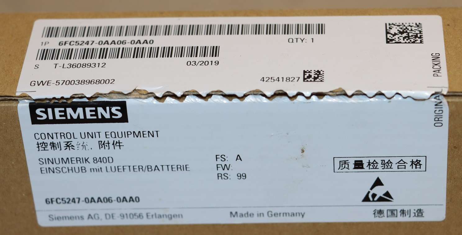  SIEMENS Sinumerik 840D Einschub 6FC5247-0AA06-0AA0 الصورة على Industry-Pilot