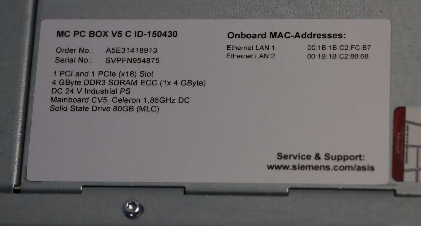  Siemens PCU 50.5-C 6FC5210-0DF52-3AA0 photo on Industry-Pilot