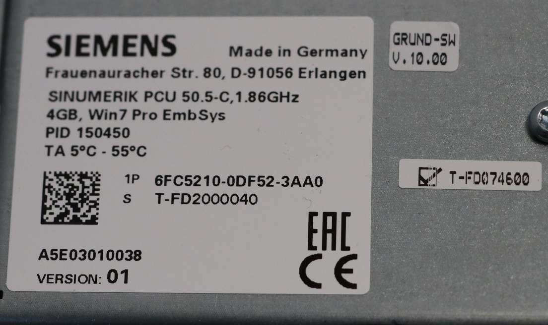  Siemens PCU 50.5-C 6FC5210-0DF52-3AA0 photo on Industry-Pilot