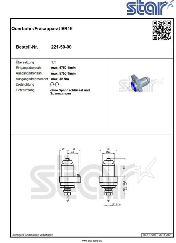 حامل الأدوات STAR 221-20-00 الصورة على Industry-Pilot