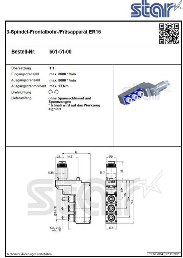 حامل الأدوات STAR 661-51-00 الصورة على Industry-Pilot